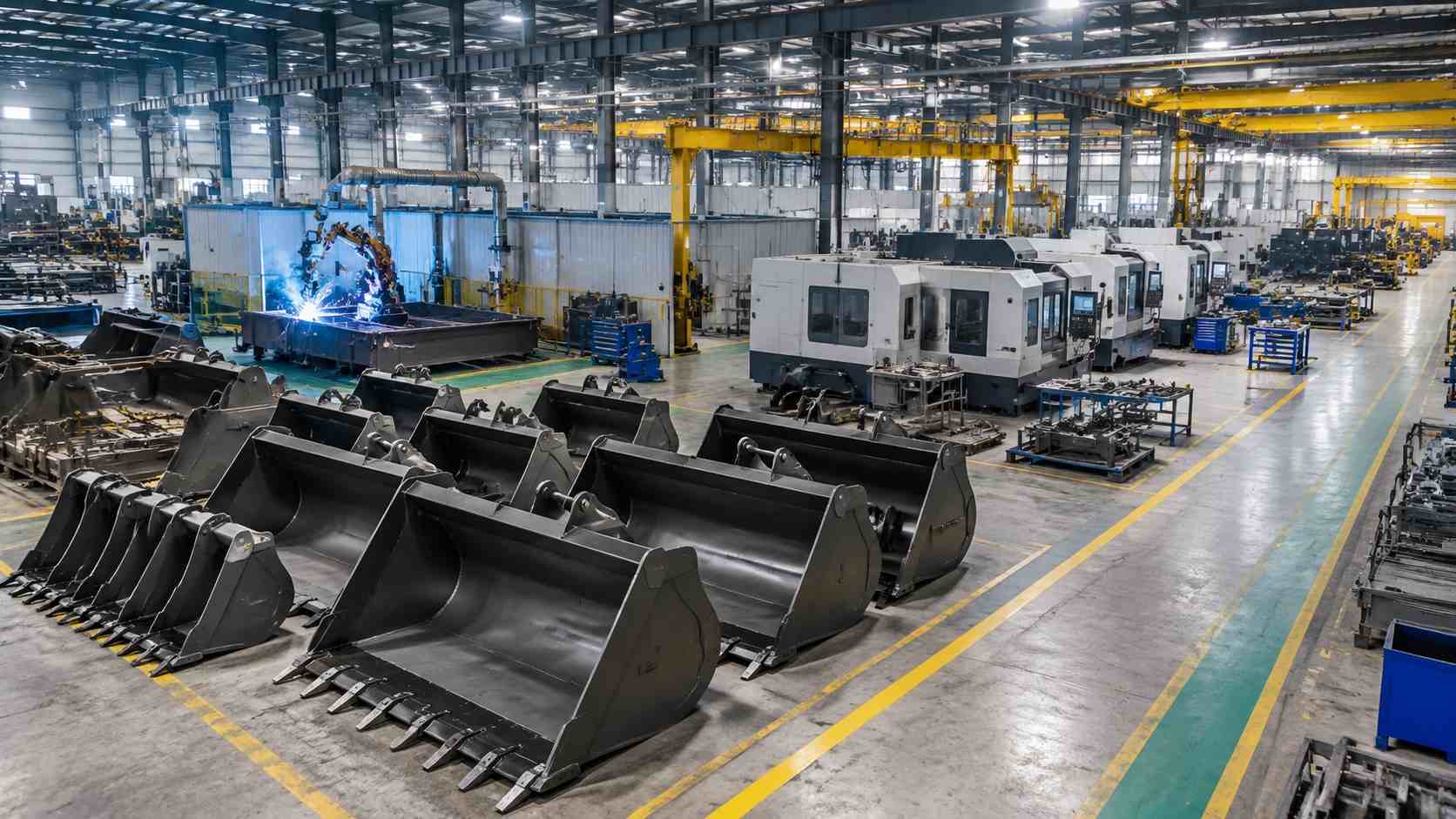 Bomrobot manufacturing facility and engineering team